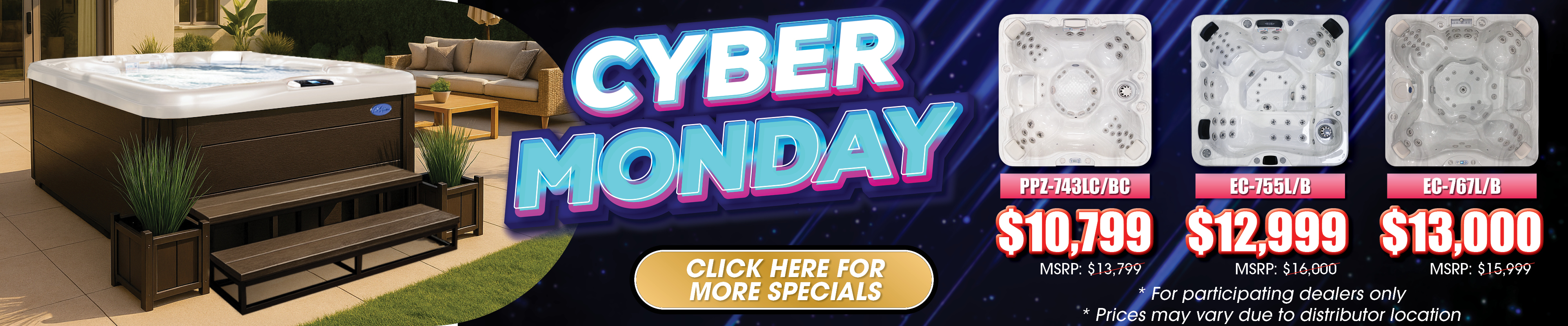 Calspas hot tub being used in a family setting - Kettering