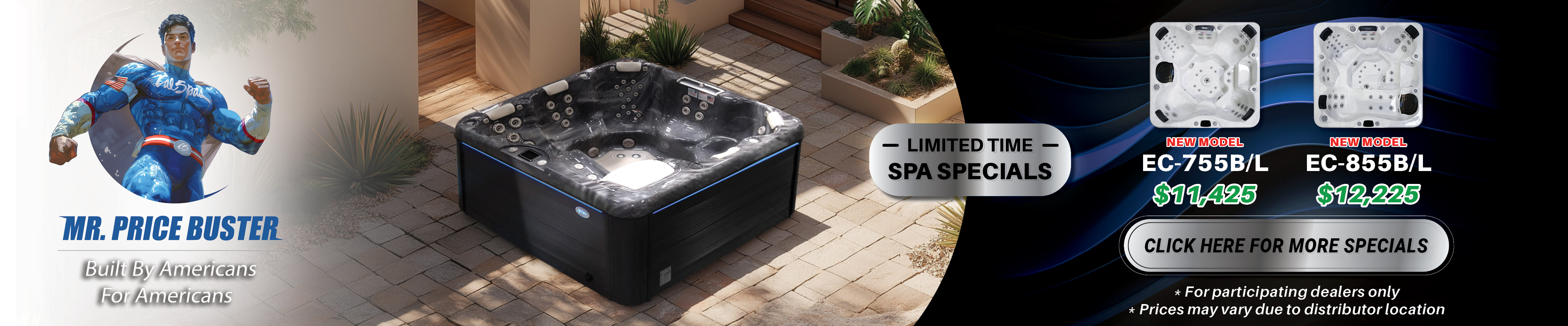 Calspas hot tub being used in a family setting - Kettering