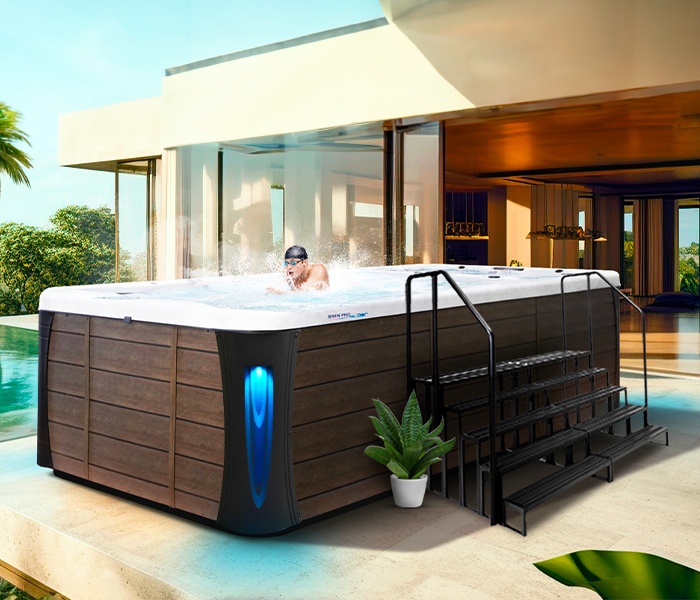 Calspas hot tub being used in a family setting - Kettering