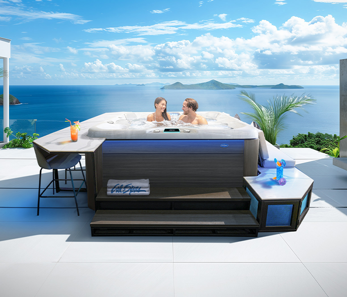 Calspas hot tub being used in a family setting - Kettering